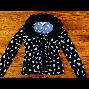 Joseph Ribkoff Black and White Patterned Blouse